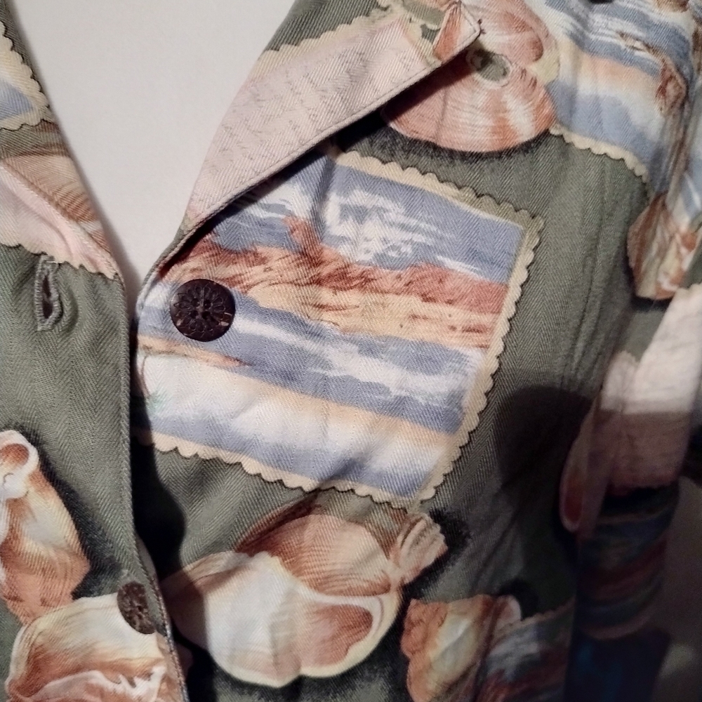 Vintage 1X Hawaiian Shirt Top Blouse 80's